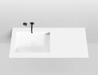 Встраиваемая раковина Salini Marea 14 S-Stone 1802214M 60см белый матовый